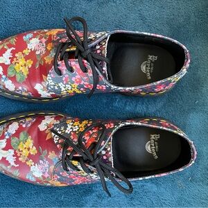Dr. Martens Multicolor Floral Lace-Up Shoes